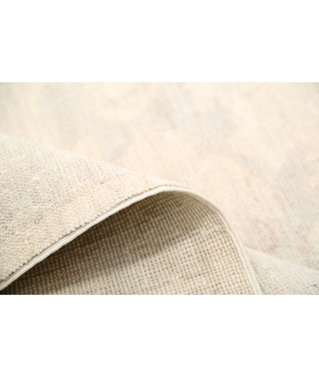 Hand Knotted Oushak Wool Rug - 9'11'' x 13'1''