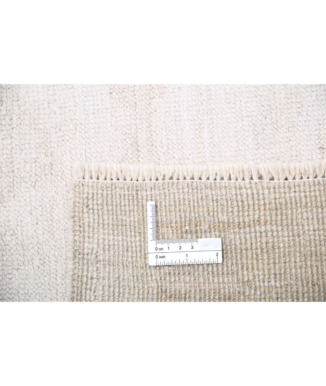 Hand Knotted Oushak Wool Rug - 10'4'' x 14'1'' 10'4'' x 14'1'' (310 X 423) / Ivory / Beige