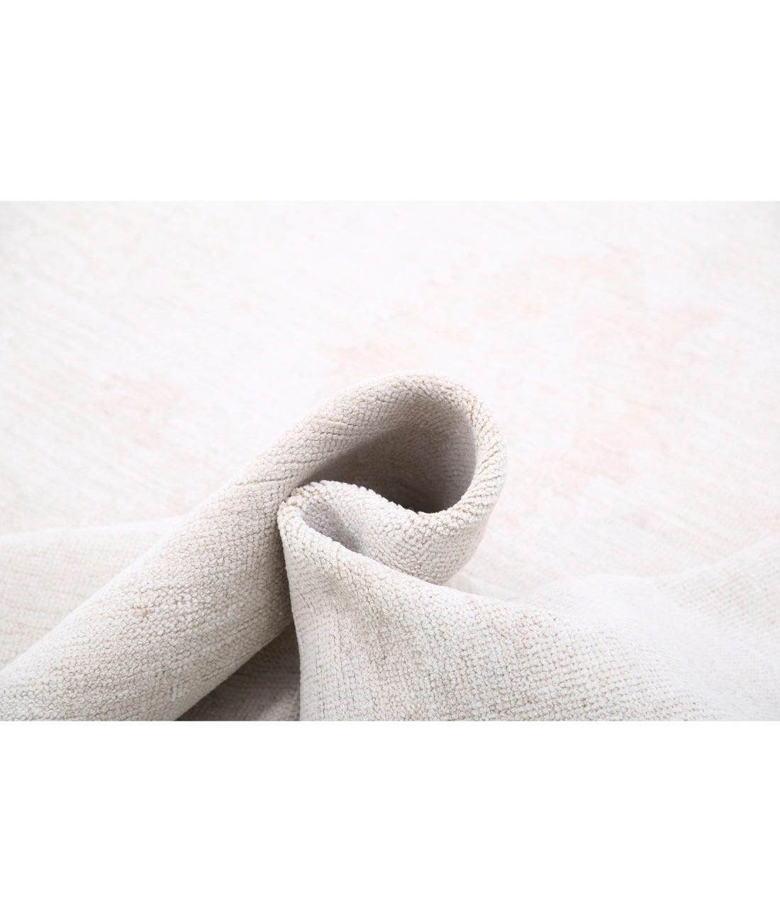 Hand Knotted Oushak Wool Rug - 10'4'' x 14'1'' 10'4'' x 14'1'' (310 X 423) / Ivory / Beige