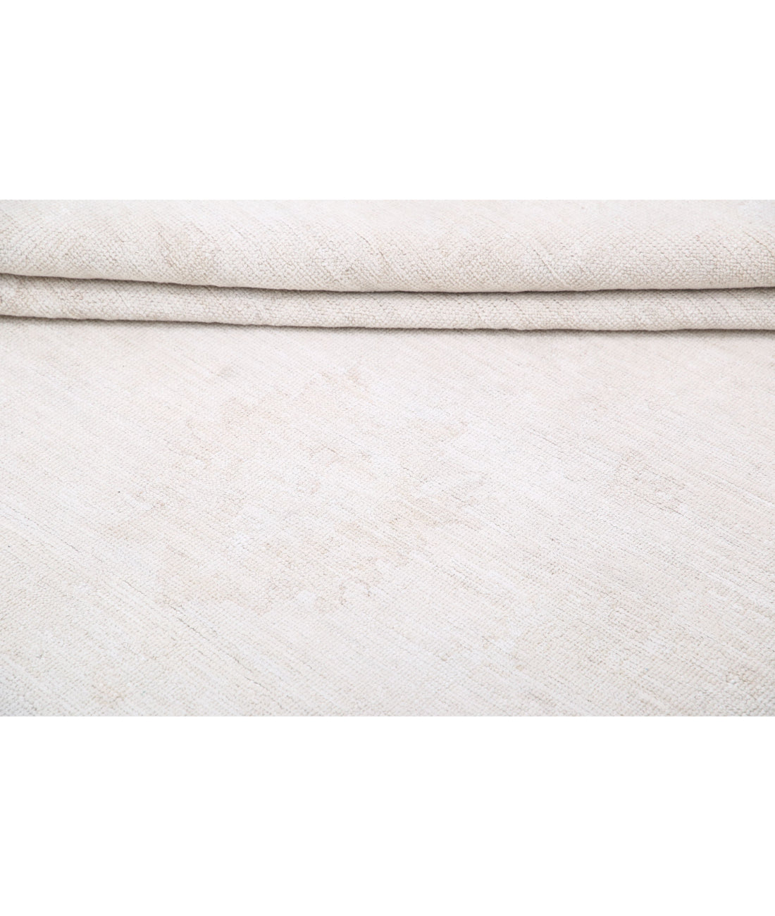 Hand Knotted Oushak Wool Rug - 10'4'' x 14'1'' 10'4'' x 14'1'' (310 X 423) / Ivory / Beige