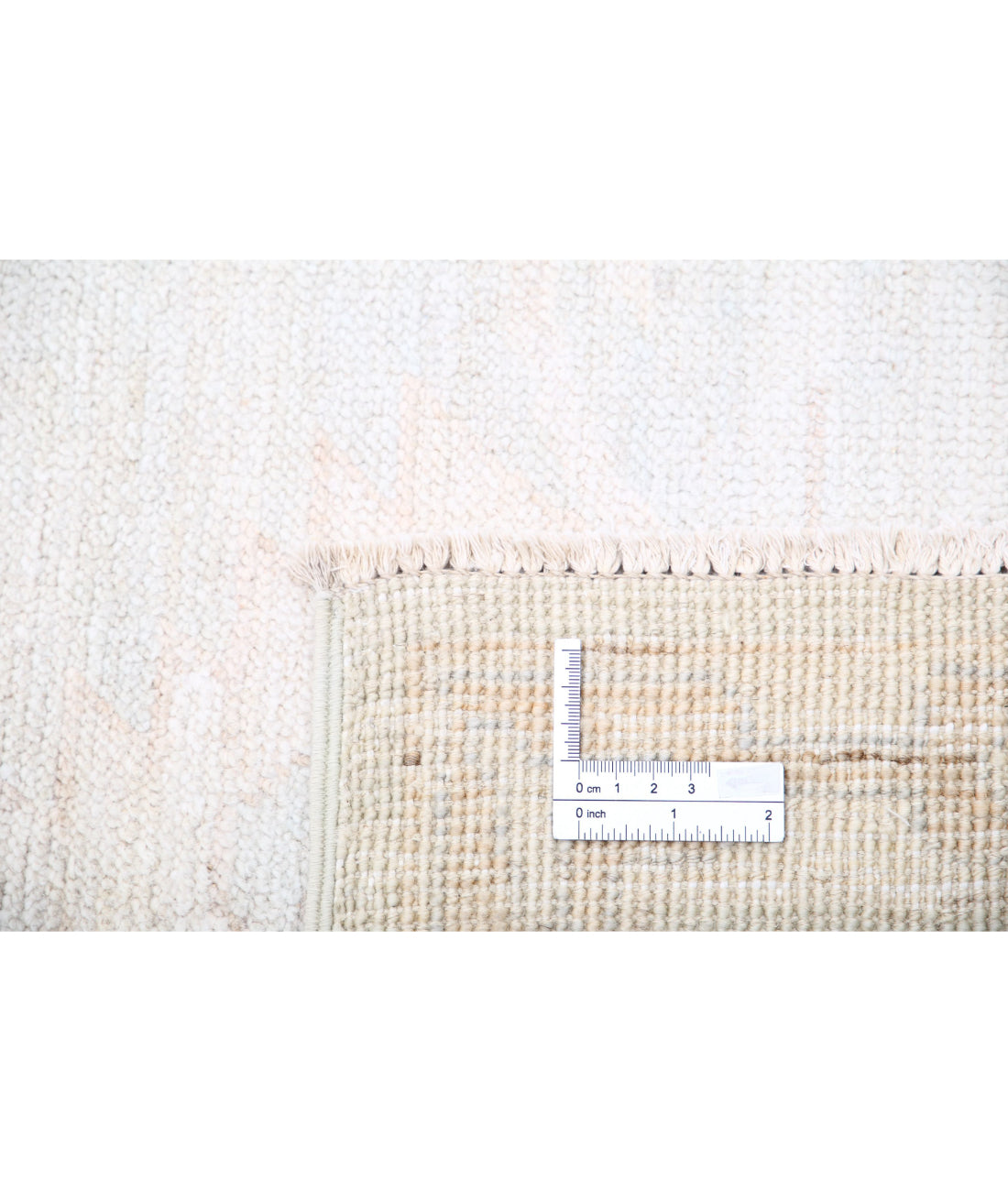 Hand Knotted Oushak Wool Rug - 7'11'' x 10'9'' 7'11'' x 10'9'' (238 X 323) / Ivory / Ivory