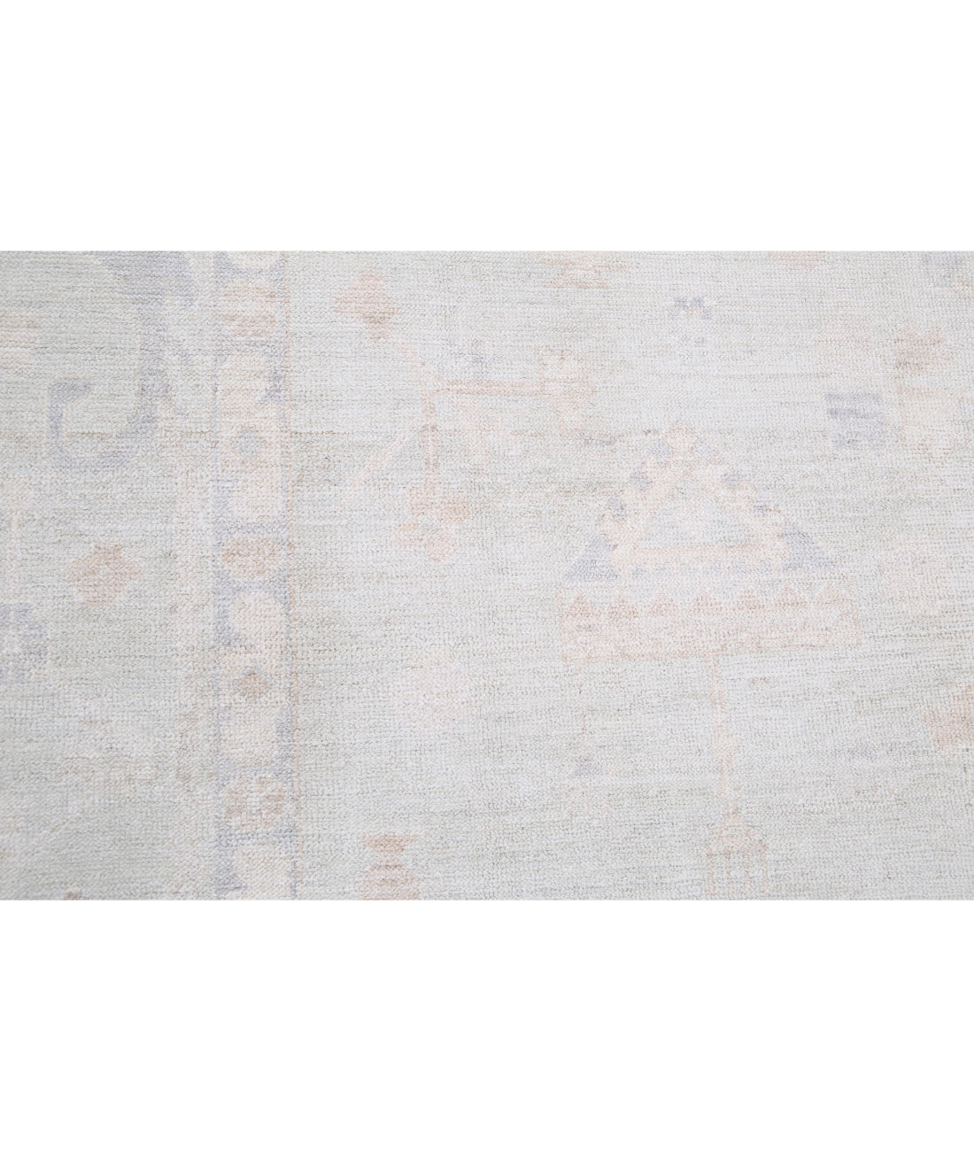 Hand Knotted Oushak Wool Rug - 7'11'' x 10'9'' 7'11'' x 10'9'' (238 X 323) / Ivory / Ivory