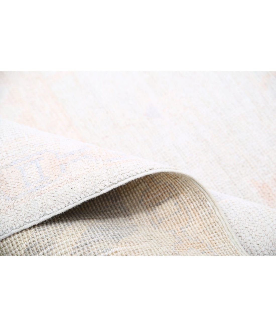 Hand Knotted Oushak Wool Rug - 7'11'' x 10'9''