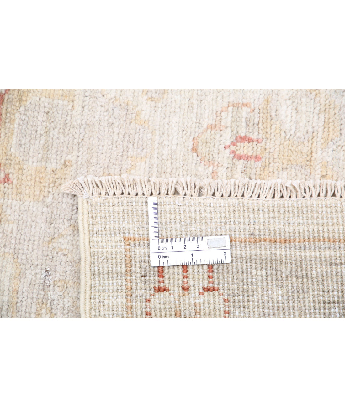 Hand Knotted Oushak Wool Rug - 8'10'' x 11'11''