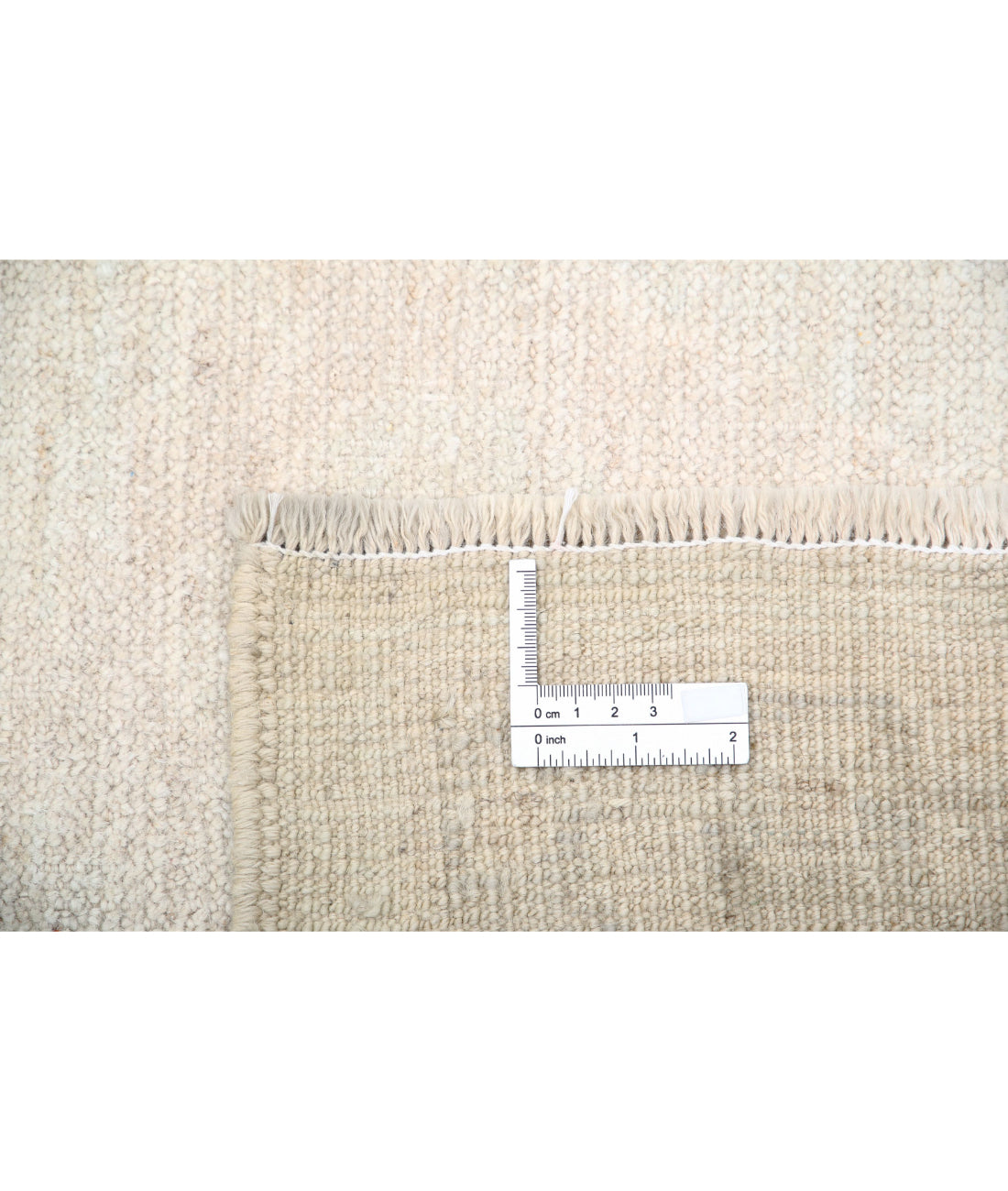 Hand Knotted Oushak Wool Rug - 9'1'' x 11'9'' 9'1'' x 11'9'' (273 X 353) / Grey / Ivory