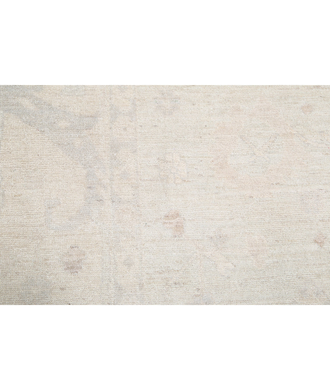 Hand Knotted Oushak Wool Rug - 9'1'' x 11'9'' 9'1'' x 11'9'' (273 X 353) / Grey / Ivory
