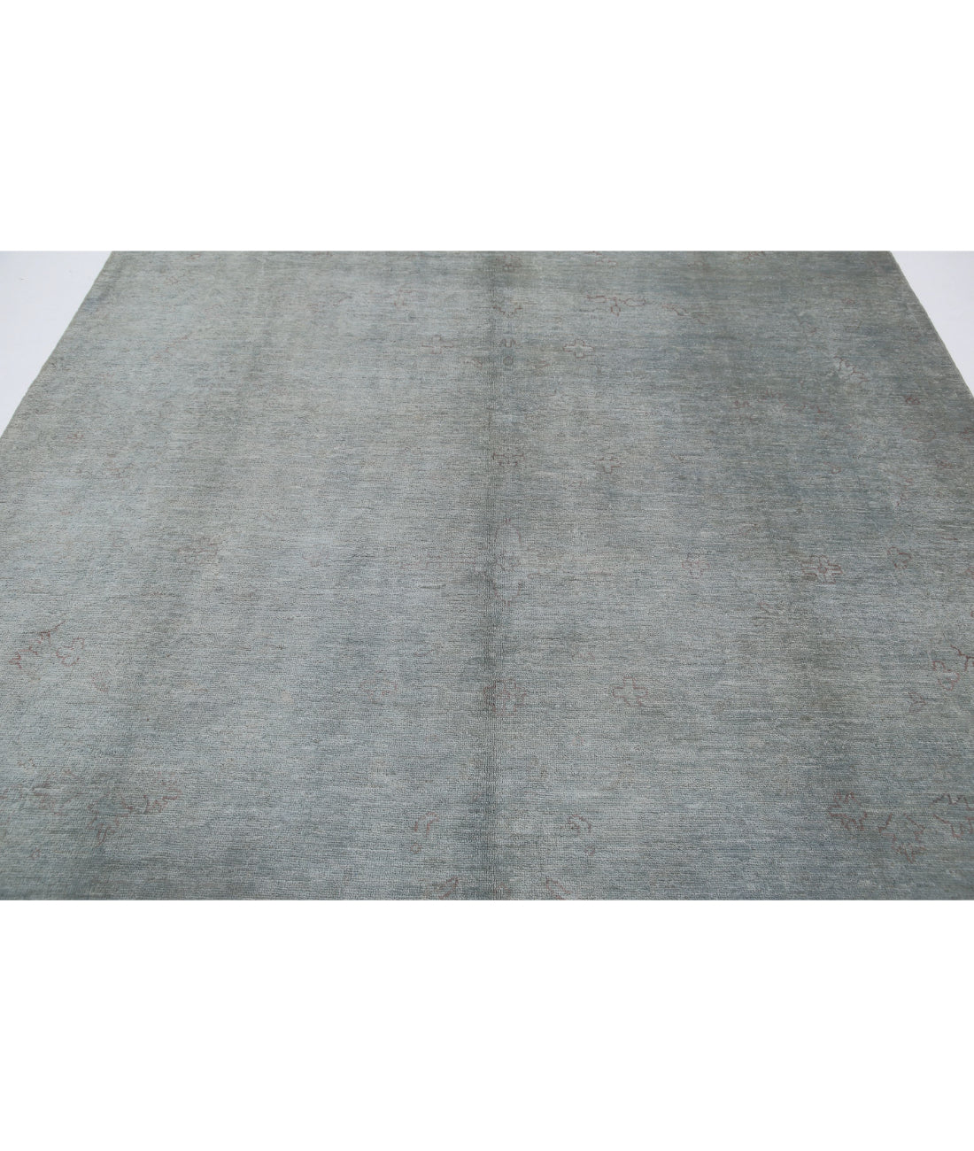 Hand Knotted Overdye Wool Rug - 7'11'' x 9'11'' 7'11'' x 9'11'' (238 X 298) / Grey / Grey