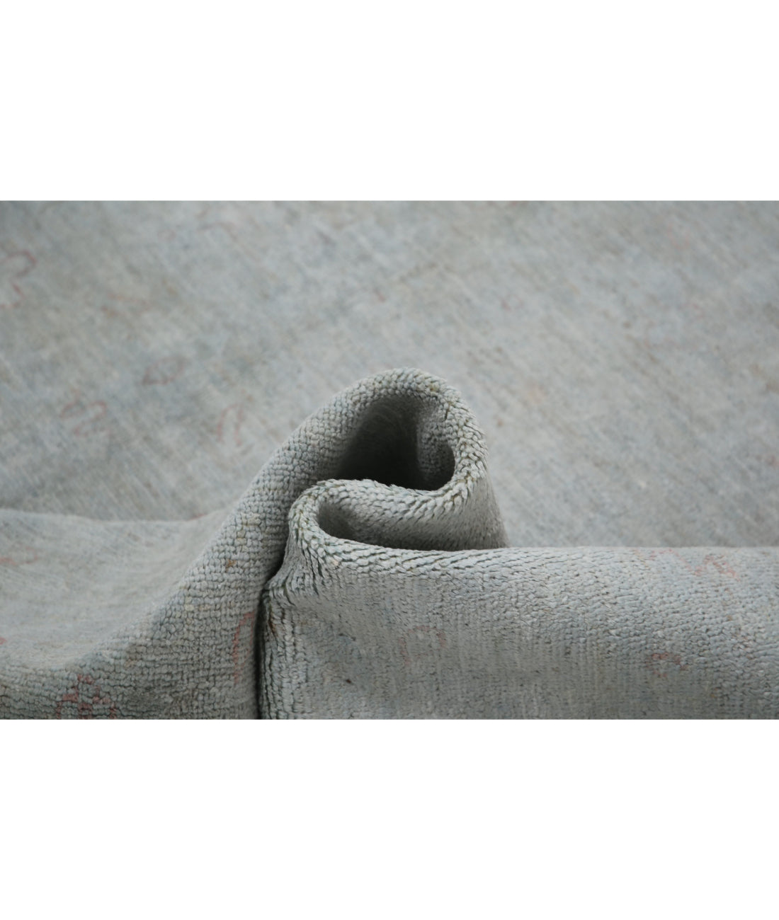 Hand Knotted Overdye Wool Rug - 7'11'' x 9'11'' 7'11'' x 9'11'' (238 X 298) / Grey / Grey