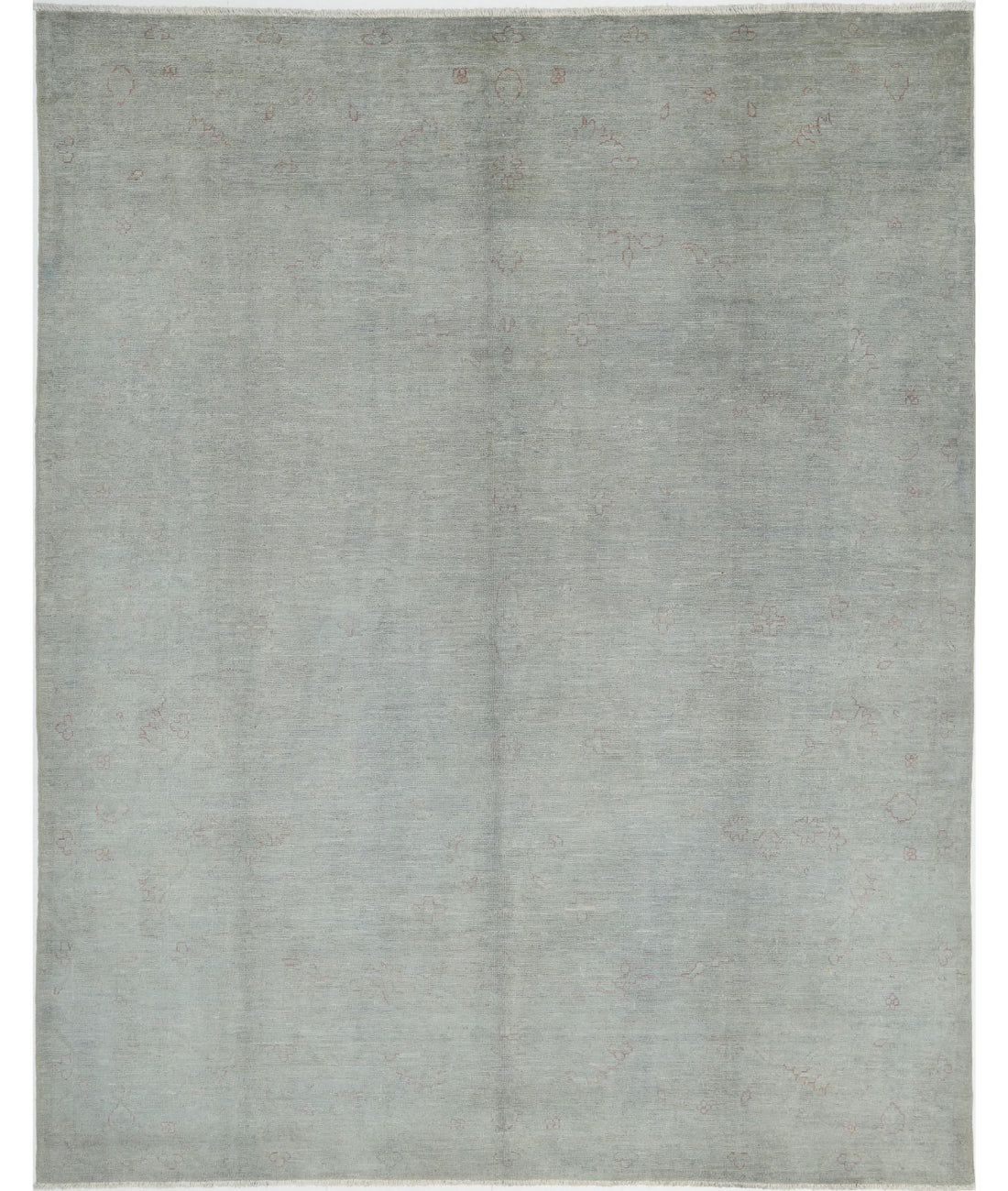 Hand Knotted Overdye Wool Rug - 7'11'' x 9'11''