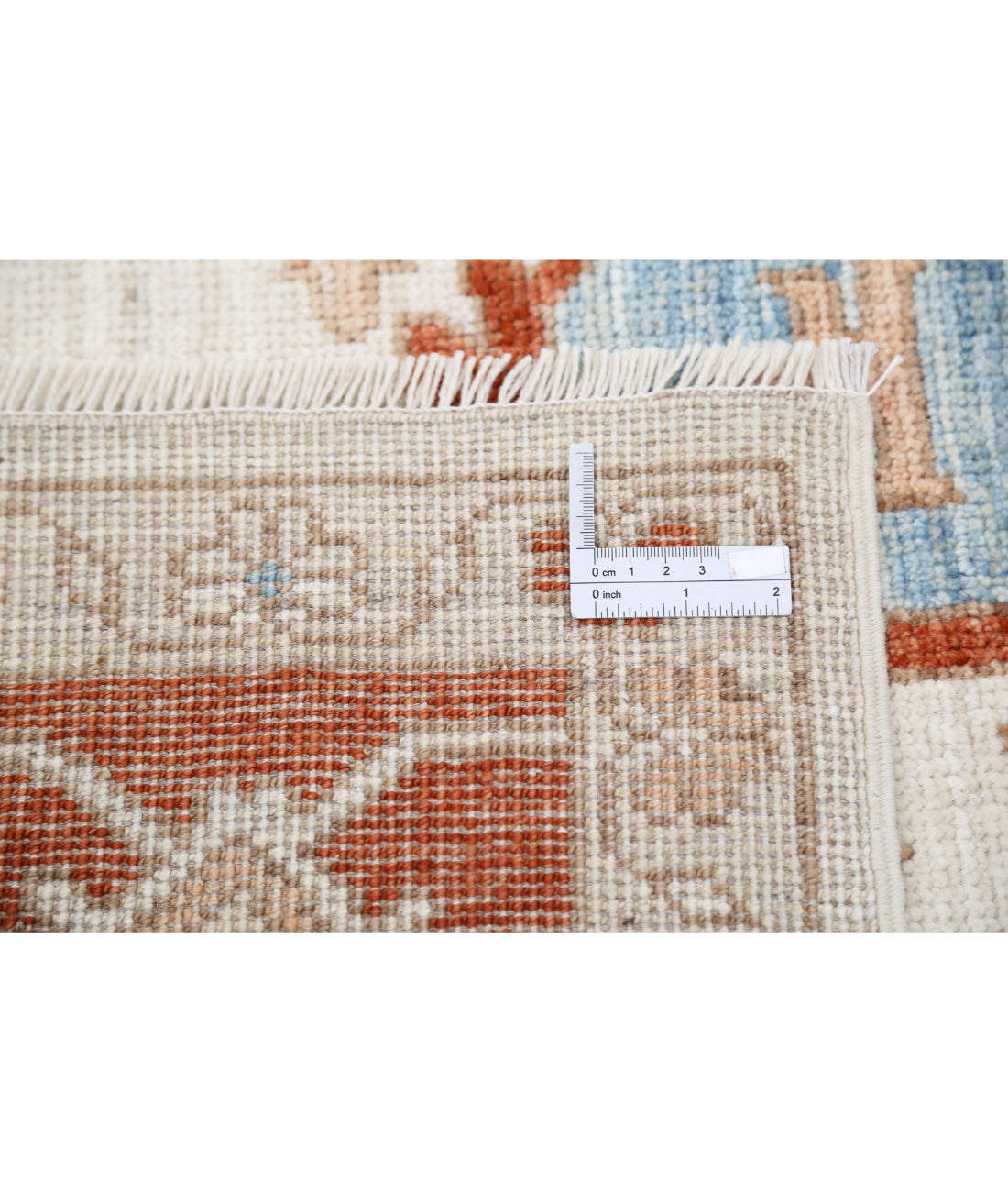 Hand Knotted Oushak Wool Rug - 8'3'' x 9'6'' 8'3'' x 9'6'' (248 X 285) / Ivory / Rust