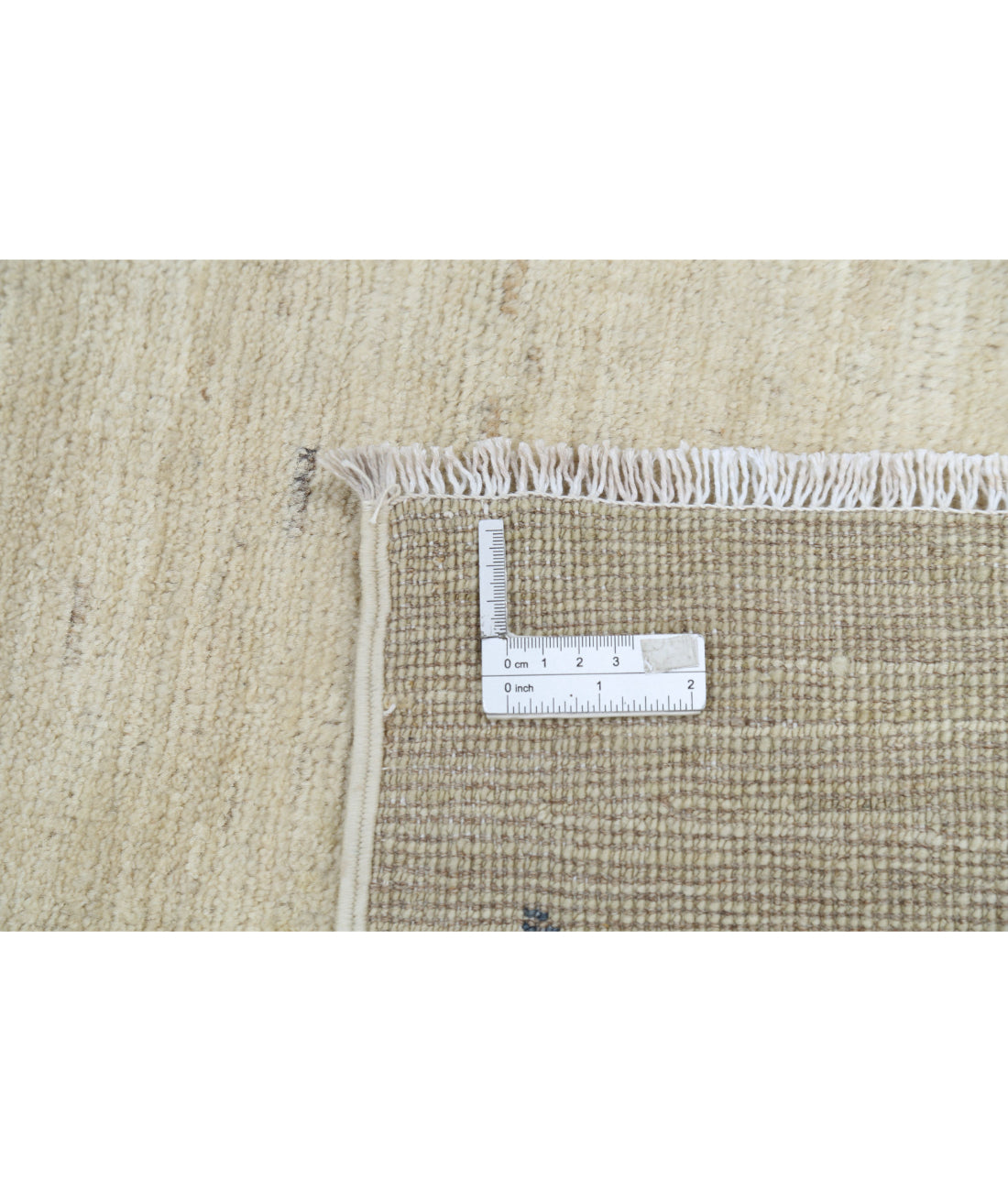 Hand Knotted Chinese Wool Rug - 8'11'' x 11'11'' 8'11'' x 11'11'' (268 X 358) / Gold / Ivory