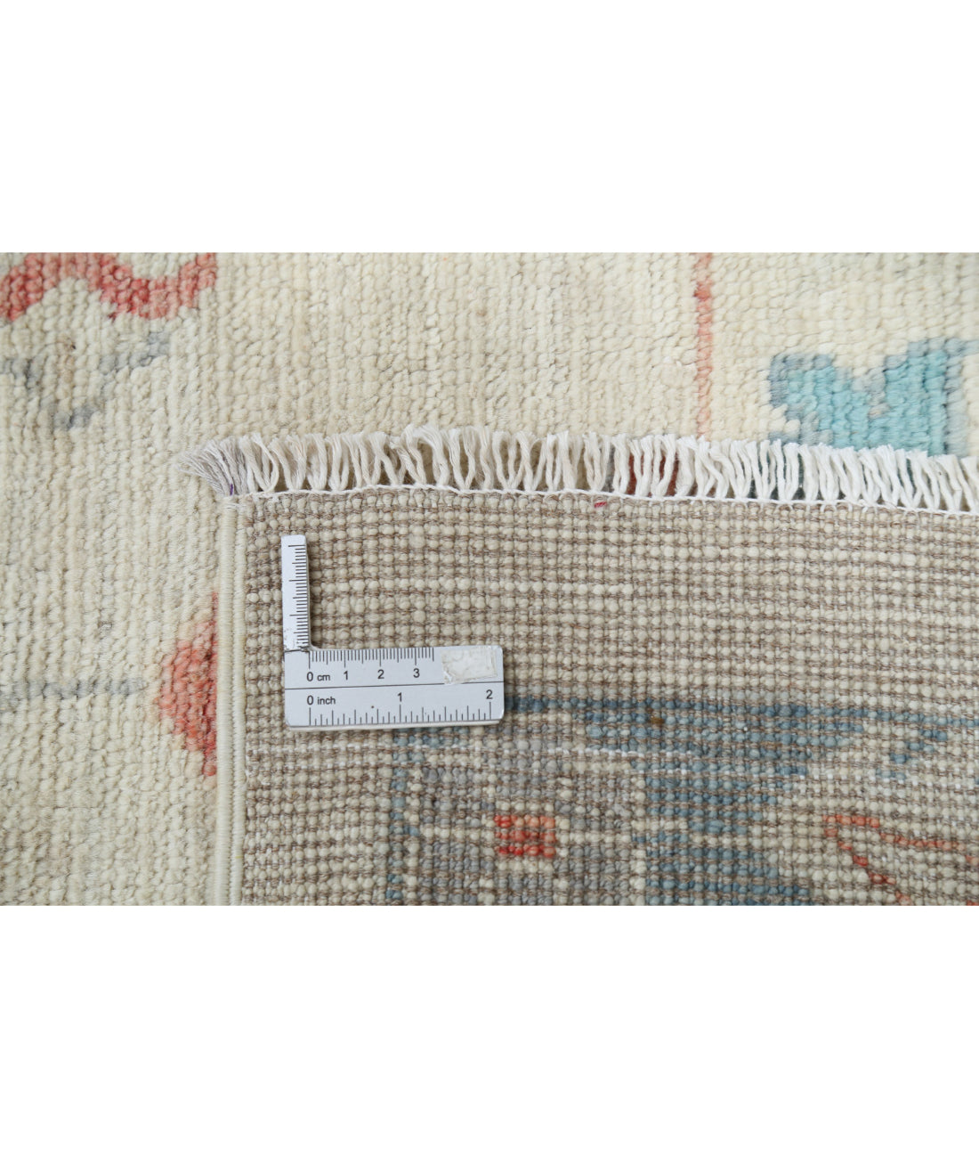 Hand Knotted Oushak Wool Rug - 8'11'' x 12'4''