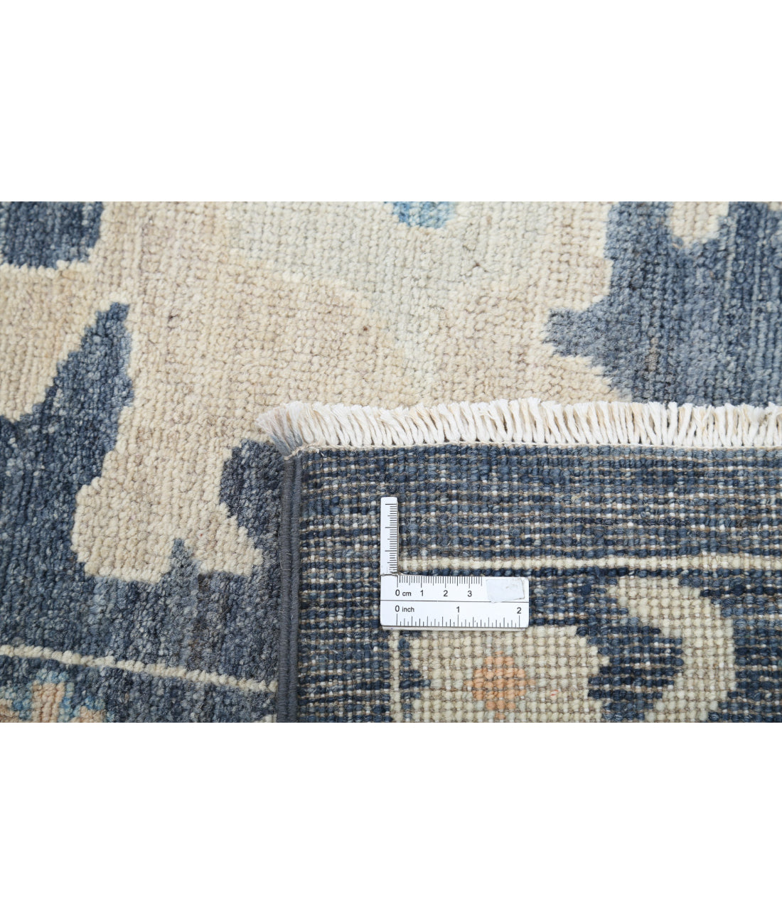 Hand Knotted Oushak Wool Rug - 8'1'' x 9'9''