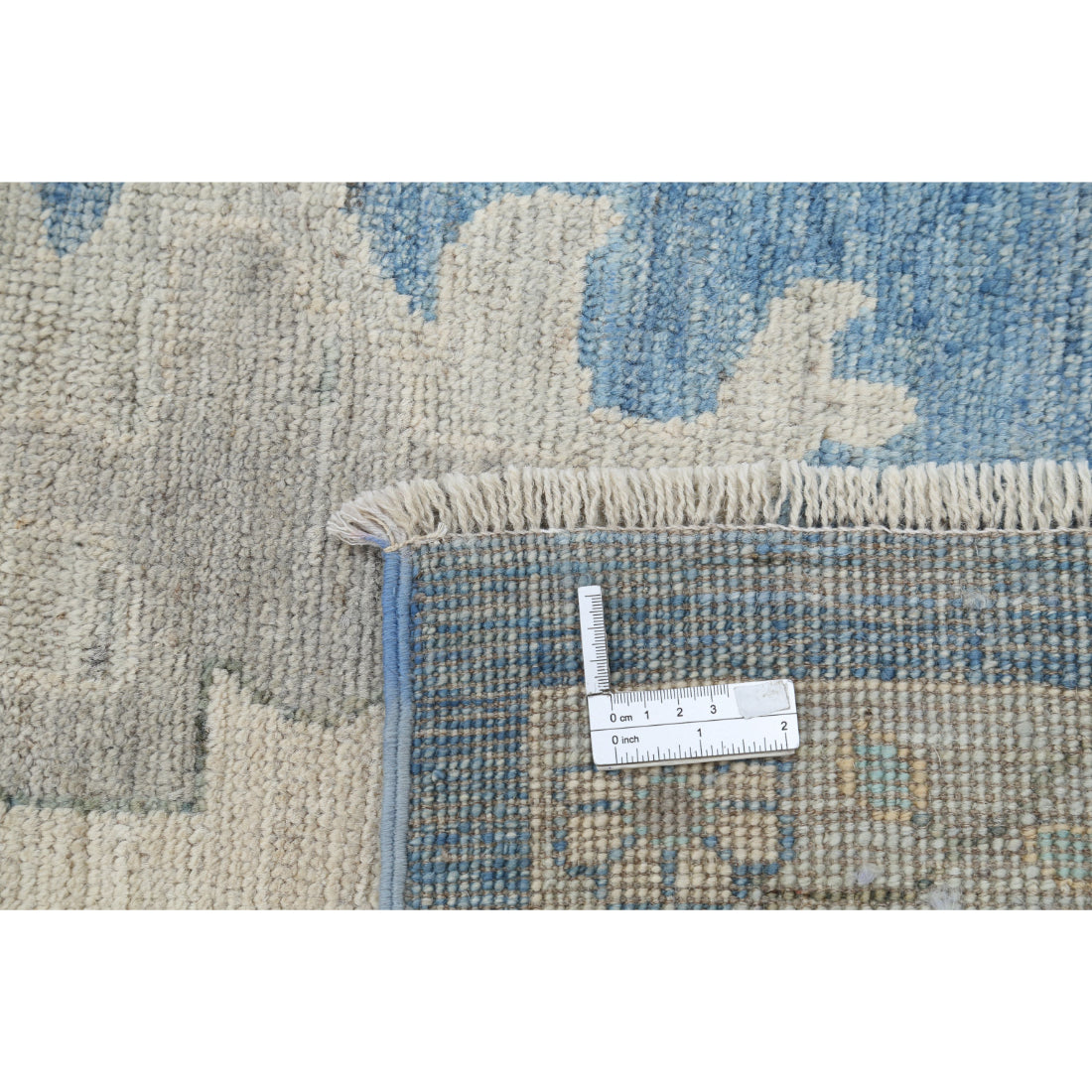 Alfombra de lana Oushak anudada a mano - 9'10'' x 13'6''