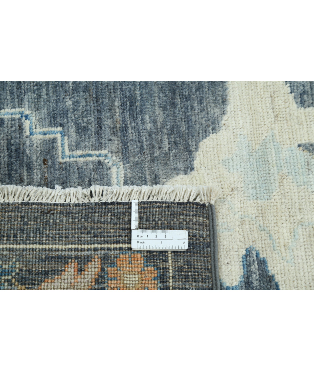 Hand Knotted Oushak Wool Rug - 10'4'' x 13'11'' 10'4'' x 13'11'' (310 X 418) / Grey / Grey