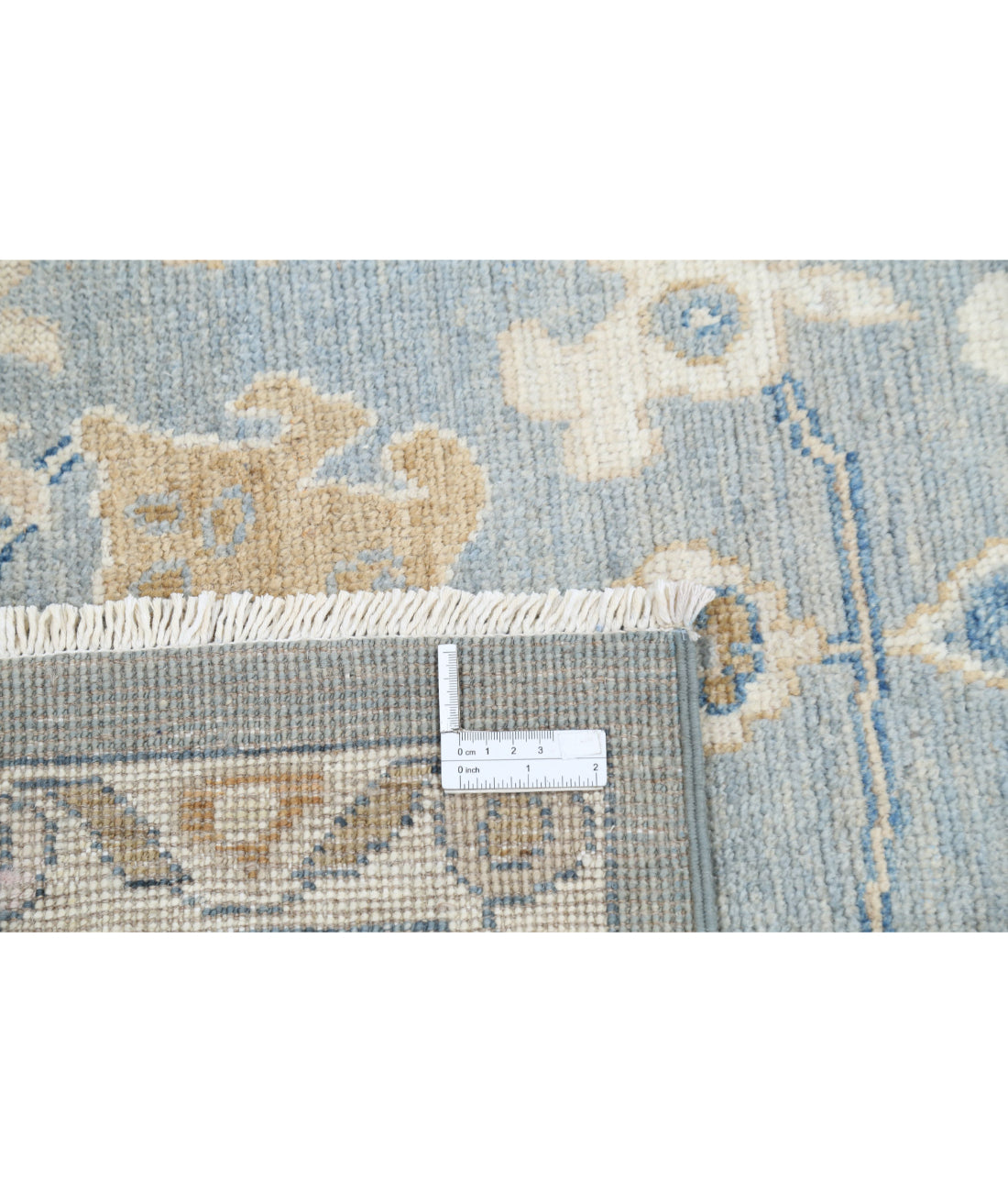 Hand Knotted Oushak Wool Rug - 8'0'' x 9'10''