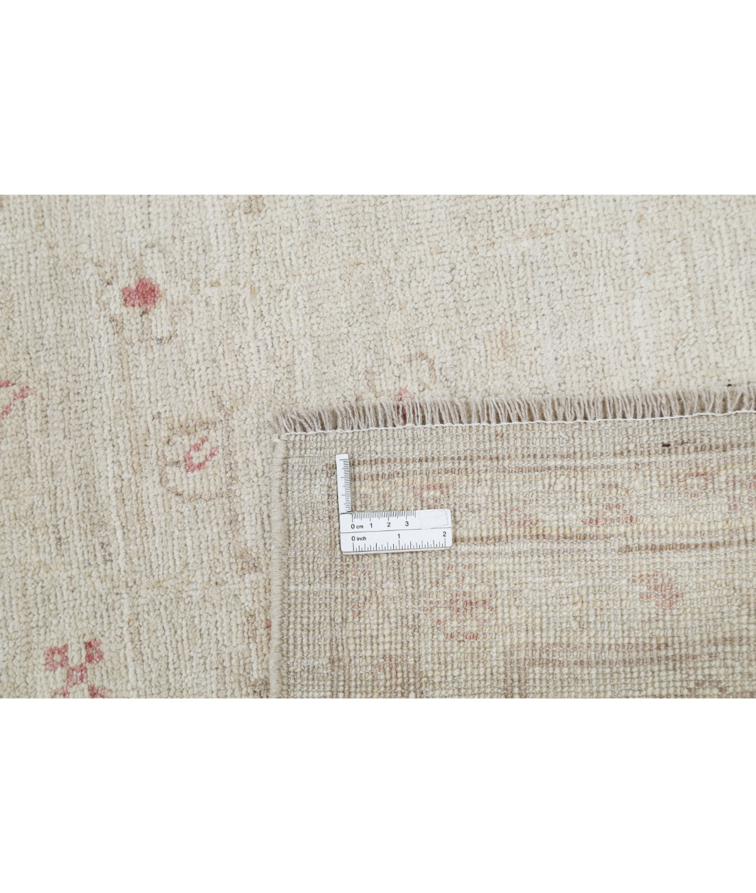 Hand Knotted Oushak Wool Rug - 8'9'' x 11'6'' 8'9'' x 11'6'' (263 X 345) / Beige / Ivory