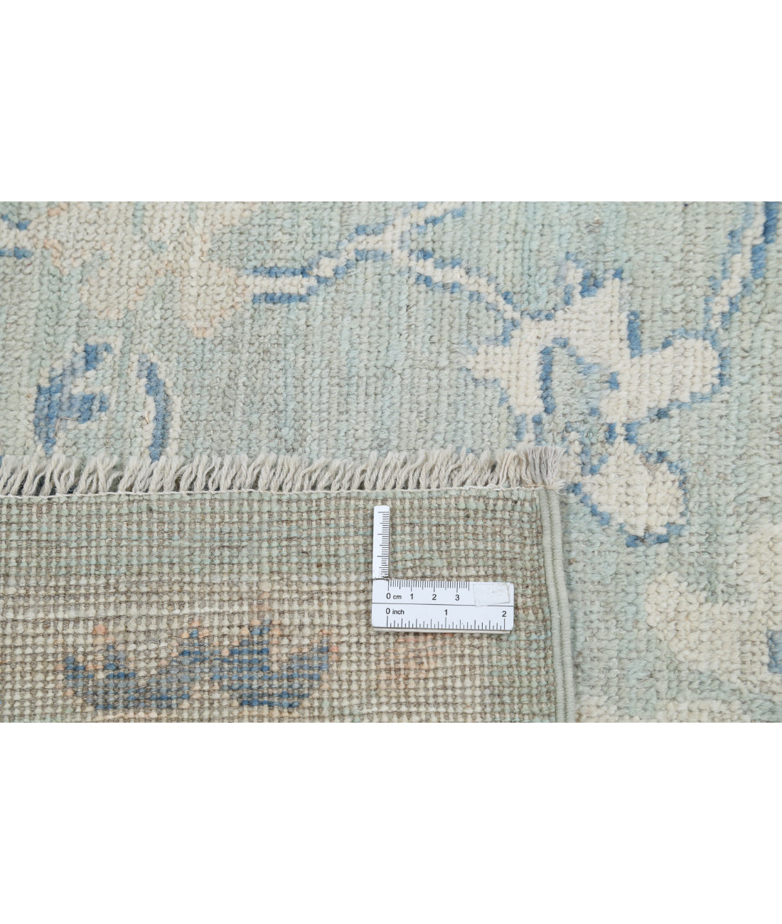 Hand Knotted Oushak Wool Rug - 8'2'' x 9'10''