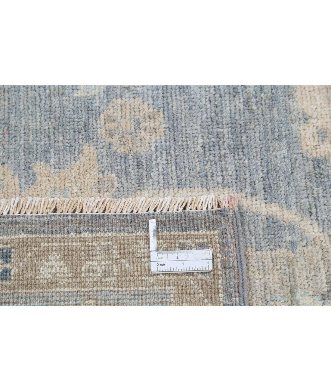 Hand Knotted Oushak Wool Rug - 5'10'' x 9'0'' 5'10'' x 9'0'' (175 X 270) / Grey / Blue
