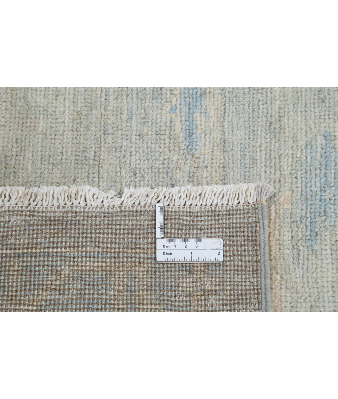 Hand Knotted Oushak Wool Rug - 7'10'' x 9'9''