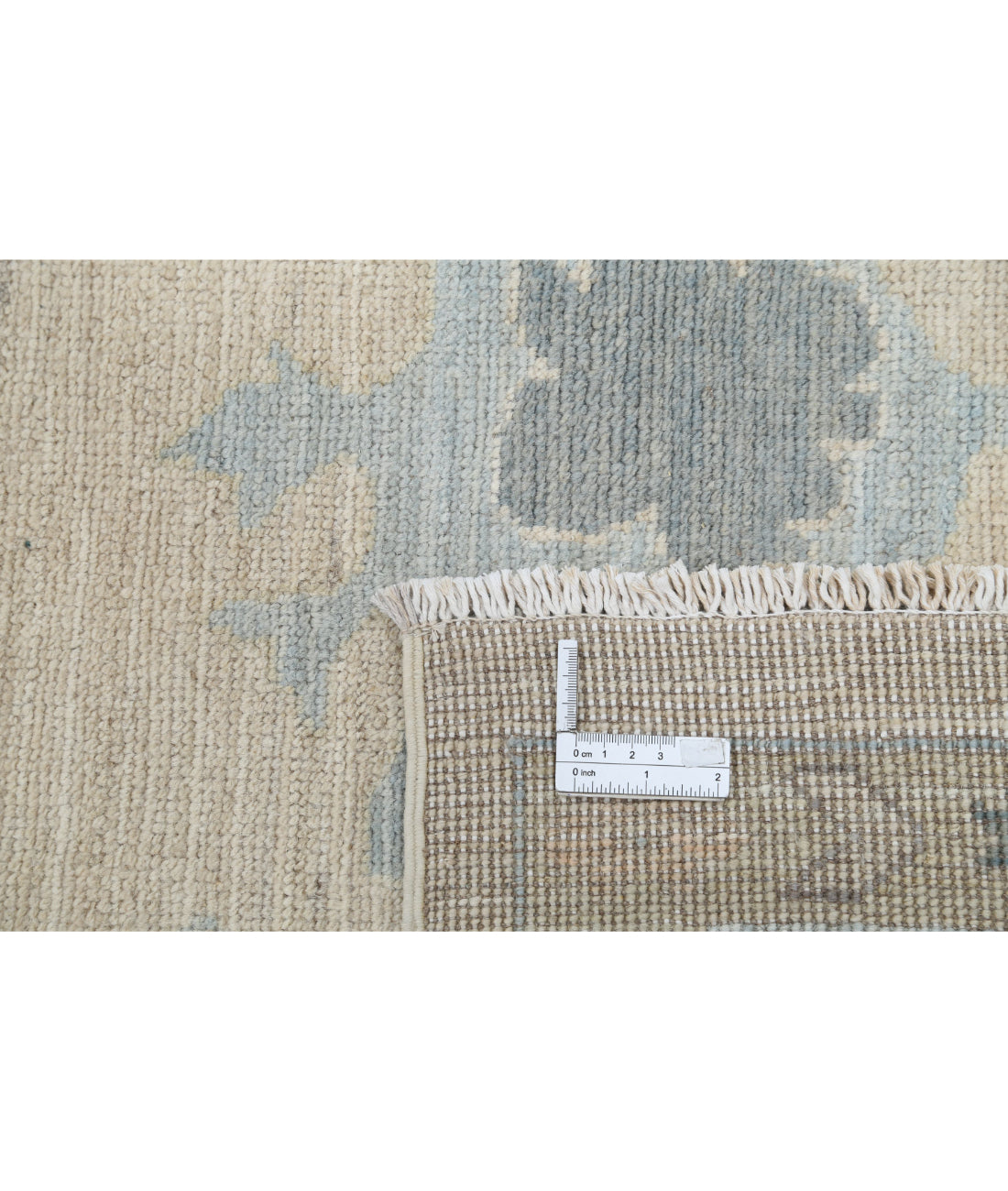Hand Knotted Oushak Wool Rug - 8'2'' x 9'8''
