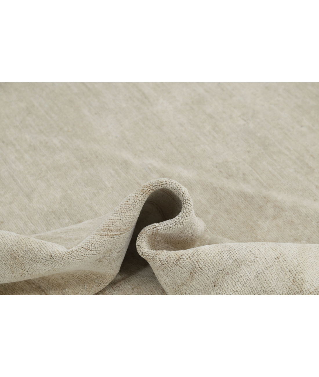 Hand Knotted Oushak Wool Rug - 8'2'' x 10'5'' 8'2'' x 10'5'' (245 X 313) / Grey / Ivory