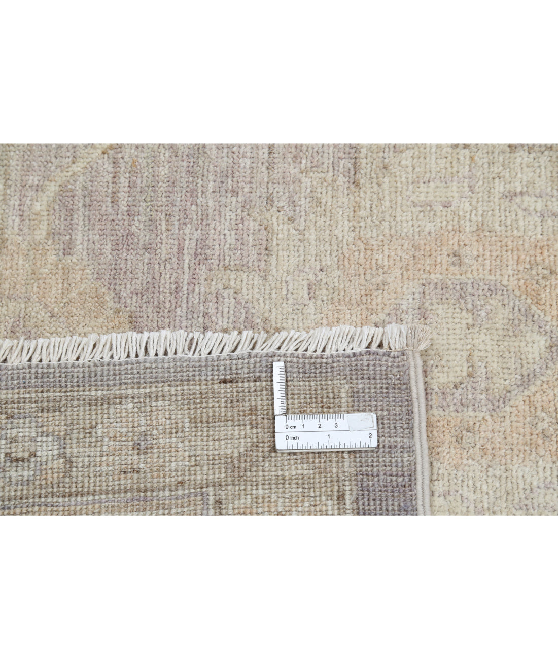 Hand Knotted Oushak Wool Rug - 9'11'' x 14'2'' 9'11'' x 14'2'' (298 X 425) / Grey / Ivory