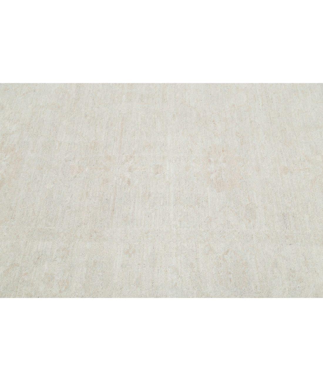 Hand Knotted Oushak Wool Rug - 9'0'' x 11'6'' 9'0'' x 11'6'' (270 X 345) / Ivory / Ivory