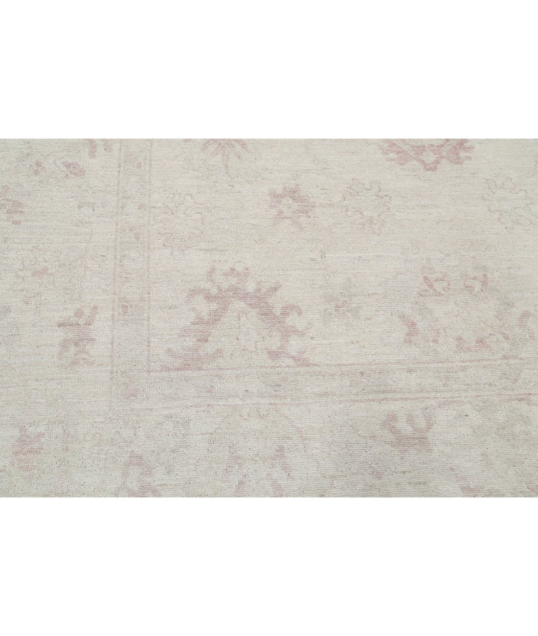 Hand Knotted Oushak Wool Rug - 8'6'' x 12'2'' 8'6'' x 12'2'' (255 X 365) / Ivory / Ivory