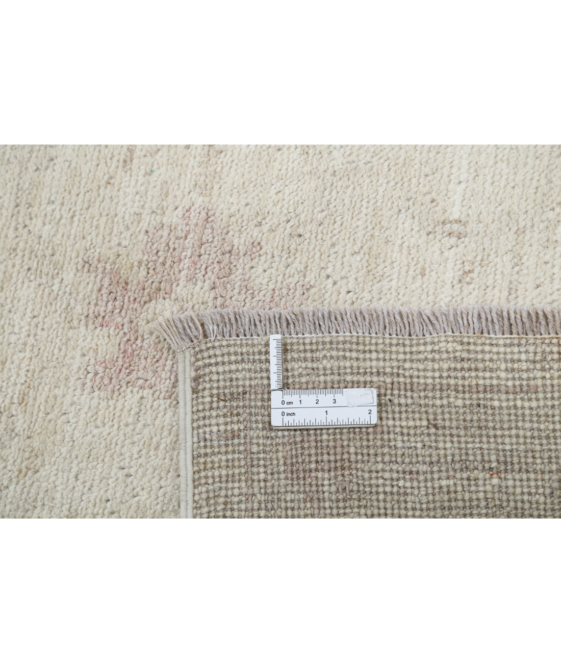 Hand Knotted Oushak Wool Rug - 8'6'' x 12'2'' 8'6'' x 12'2'' (255 X 365) / Ivory / Ivory