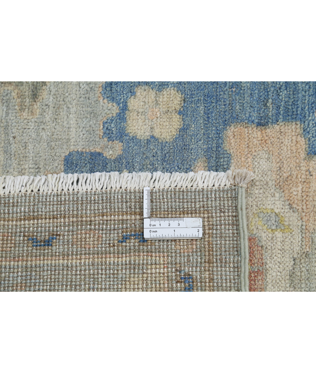 Hand Knotted Oushak Wool Rug - 10'0'' x 13'3''
