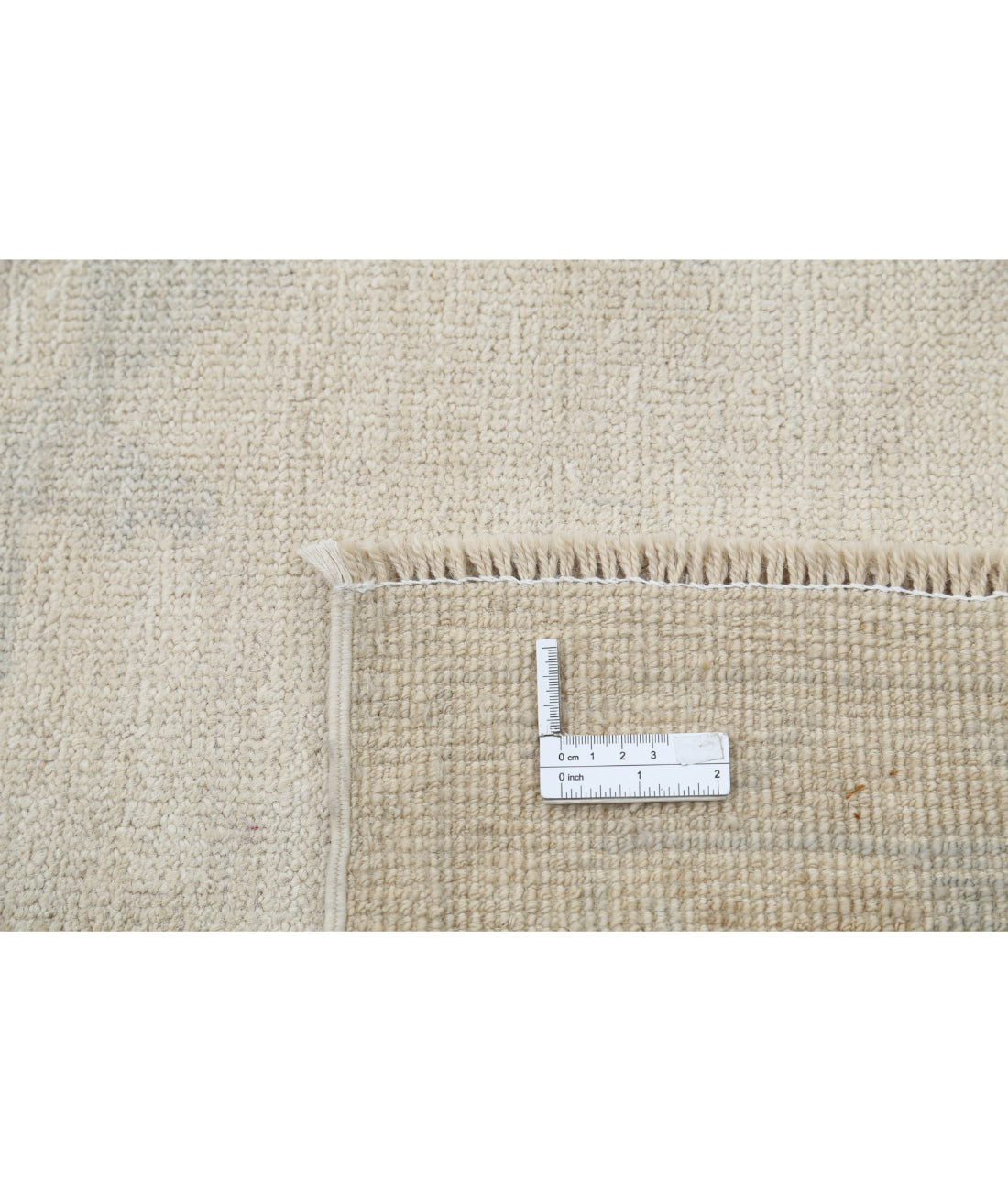 Hand Knotted Oushak Wool Rug - 10'6'' x 13'11''