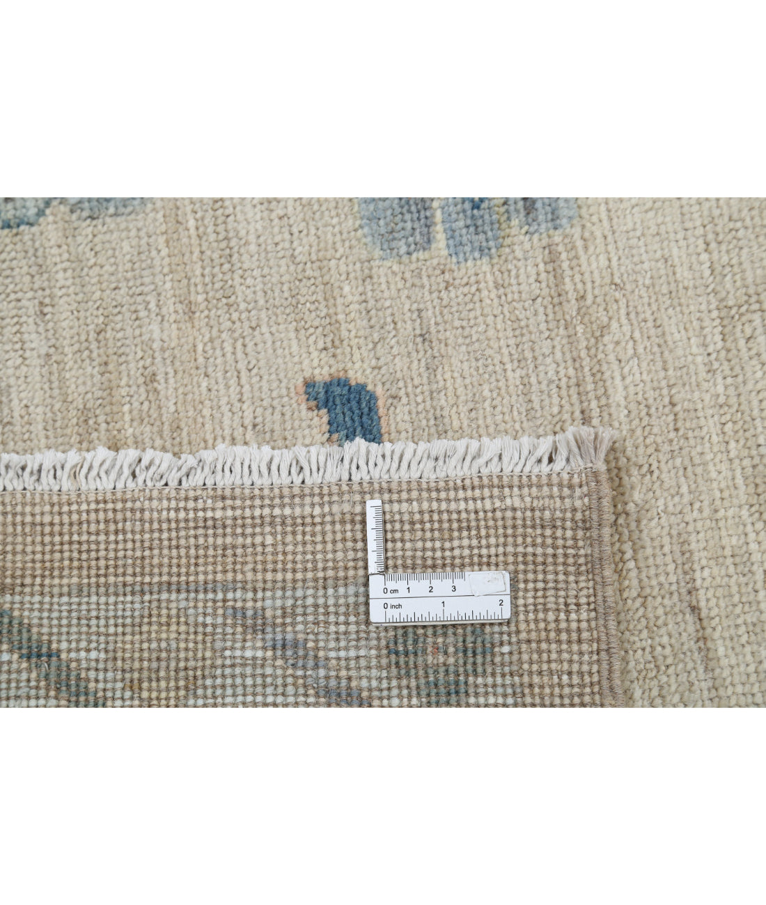 Hand Knotted Oushak Wool Rug - 8'0'' x 9'10''