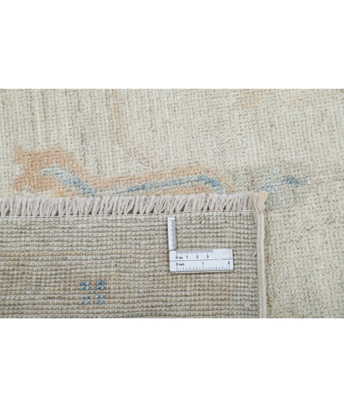 Hand Knotted Oushak Wool Rug - 9'0'' x 11'11''