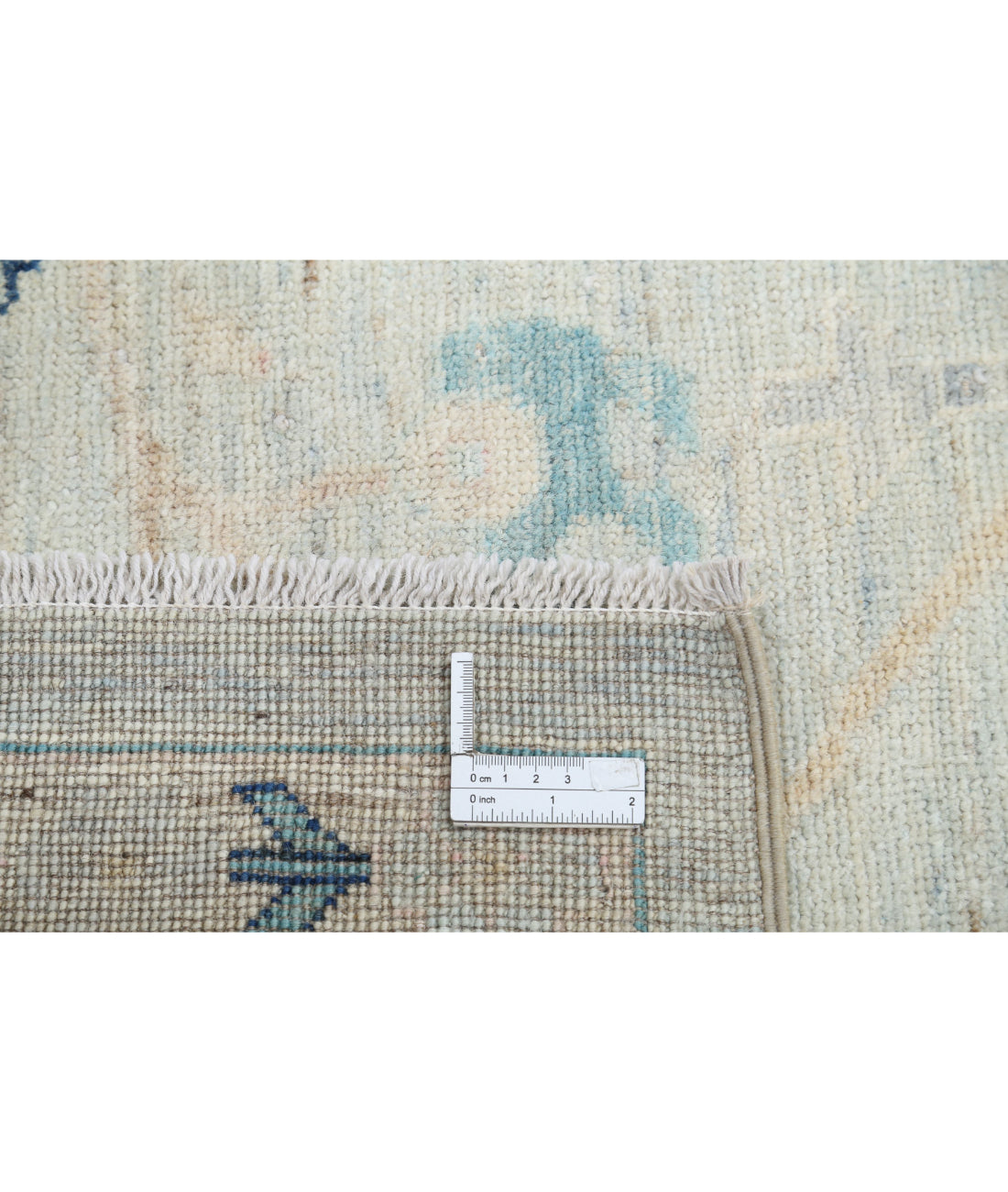 Hand Knotted Oushak Wool Rug - 8'9'' x 12'6''