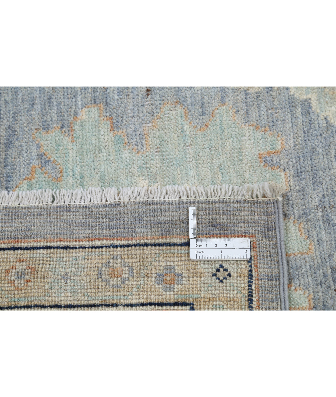 Hand Knotted Oushak Wool Rug - 8'1'' x 9'9''