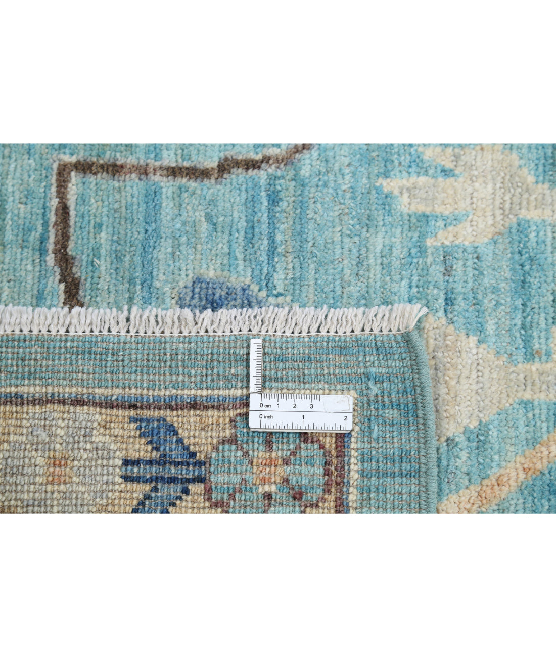 Hand Knotted Oushak Wool Rug - 8'11'' x 12'1''