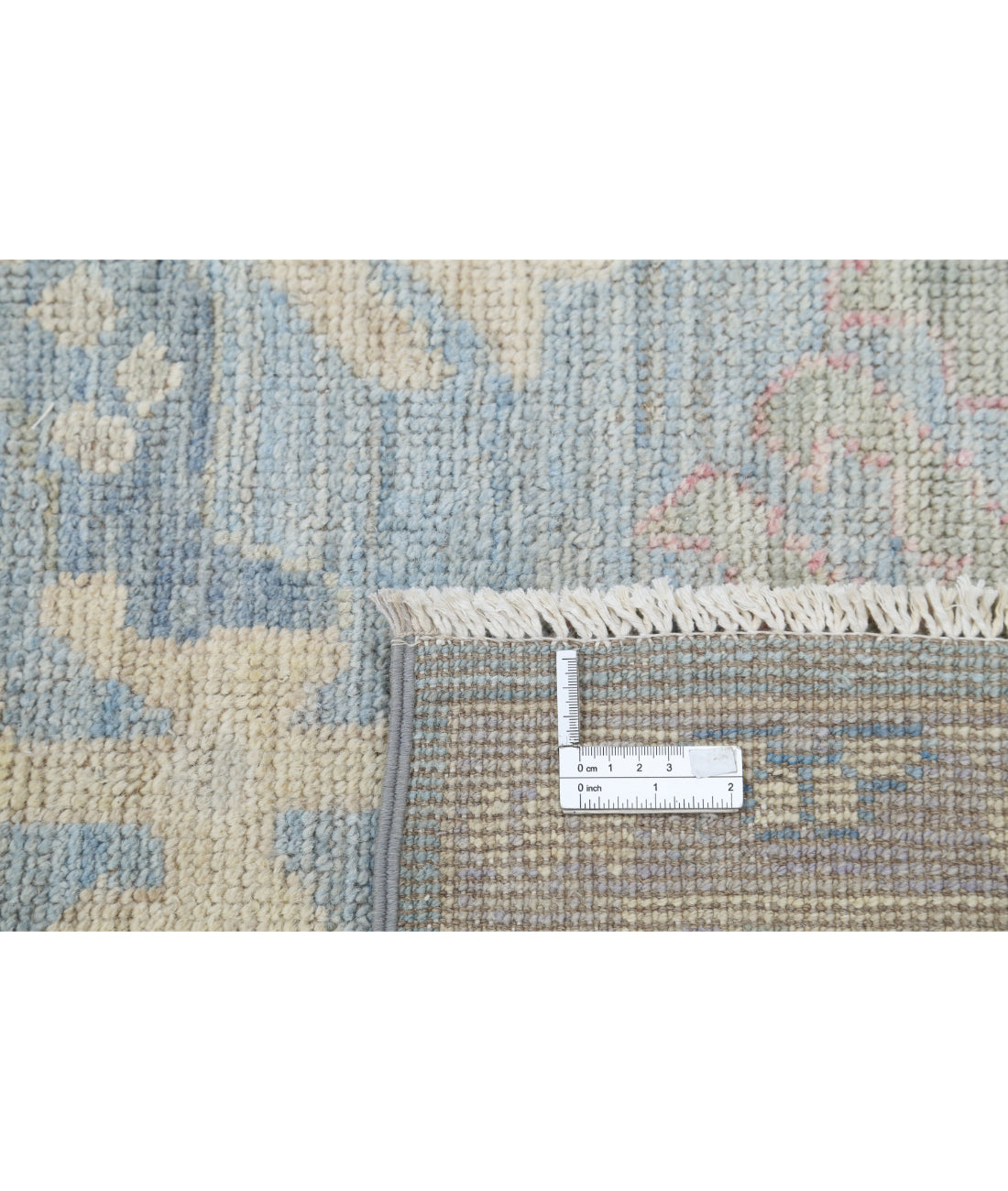 Hand Knotted Oushak Wool Rug - 9'2'' x 12'0'' 9'2'' x 12'0'' (275 X 360) / Blue / Grey