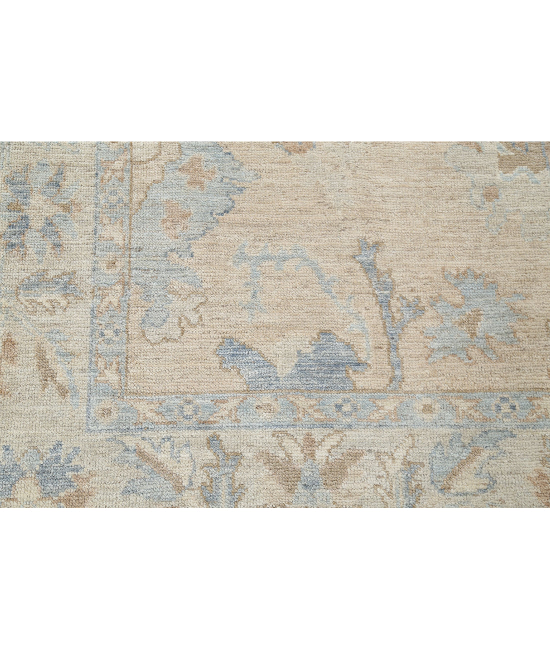 Hand Knotted Oushak Wool Rug - 5'9'' x 8'9'' 5'9'' x 8'9'' (173 X 263) / Taupe / Beige
