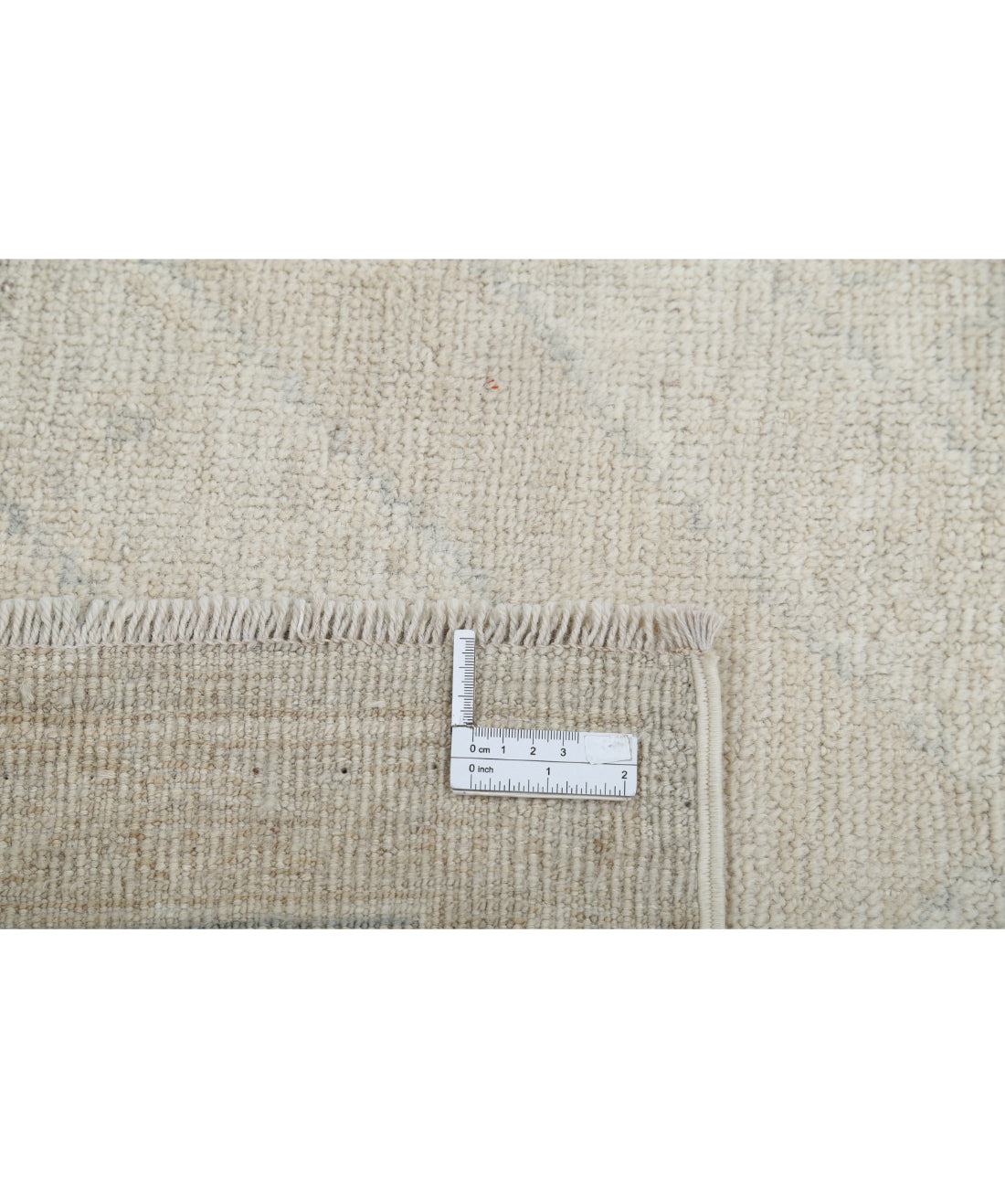 Hand Knotted Oushak Wool Rug - 6'3'' x 9'2''