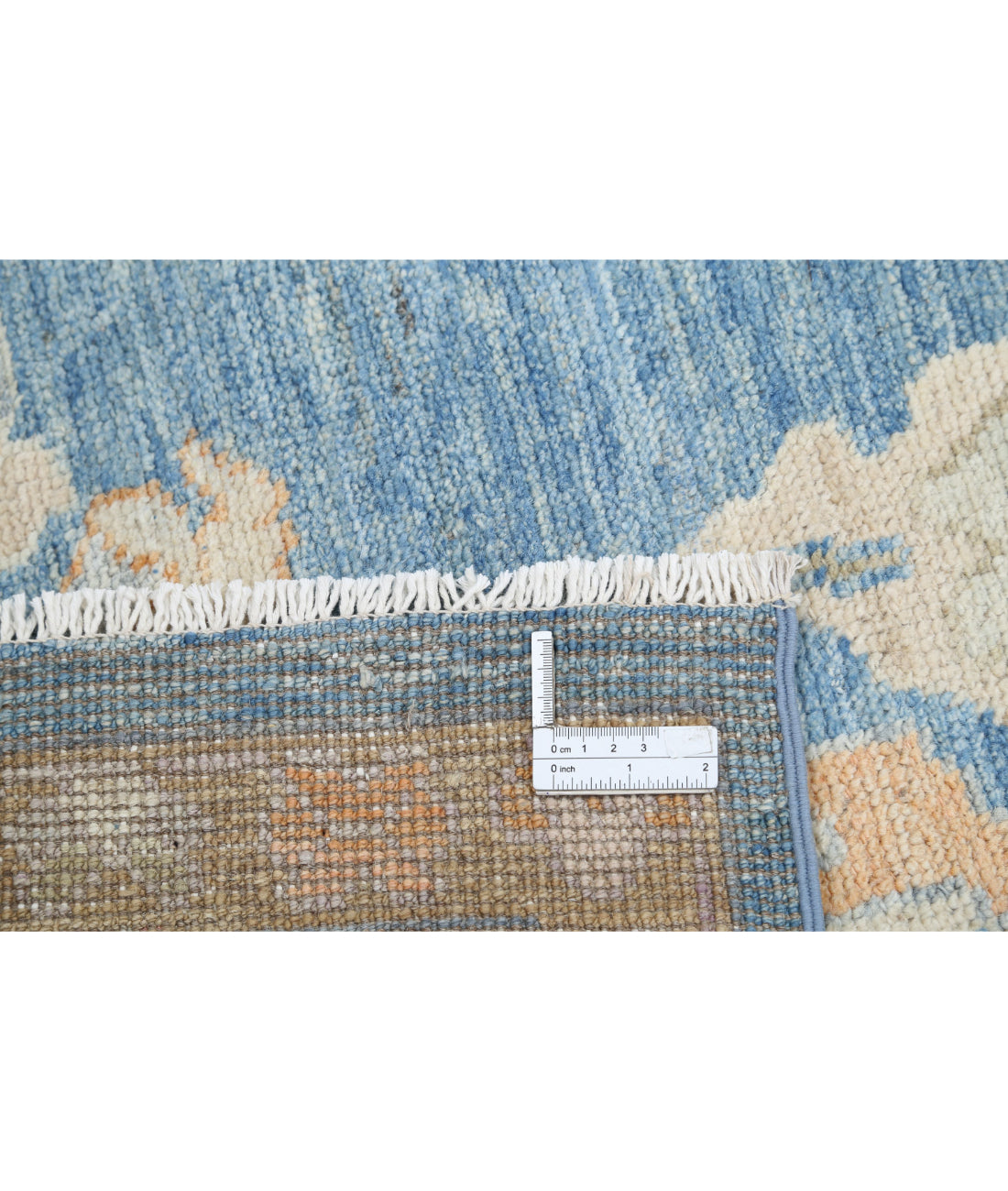 Hand Knotted Oushak Wool Rug - 7'11'' x 9'10''