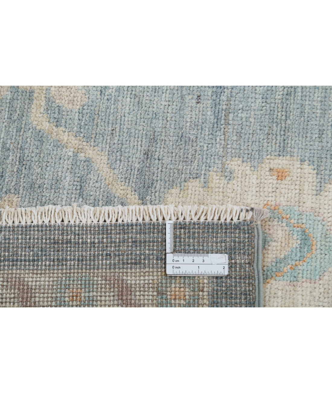 Hand Knotted Oushak Wool Rug - 8'4'' x 9'11''