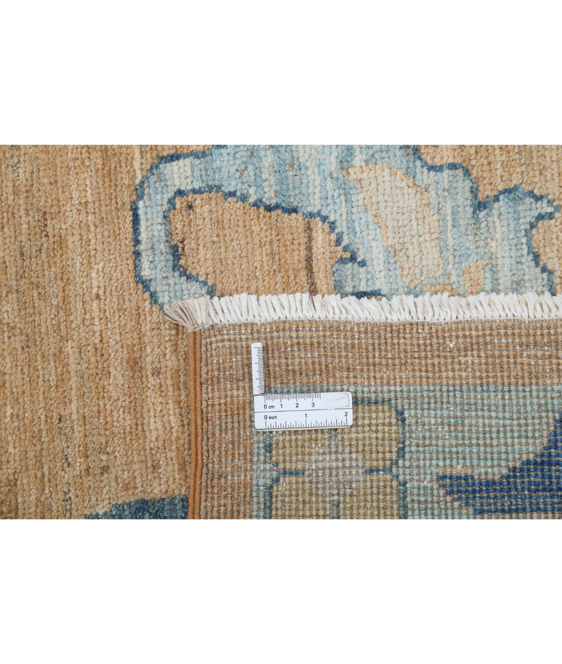 Hand Knotted Oushak Wool Rug - 12'0'' x 15'3''