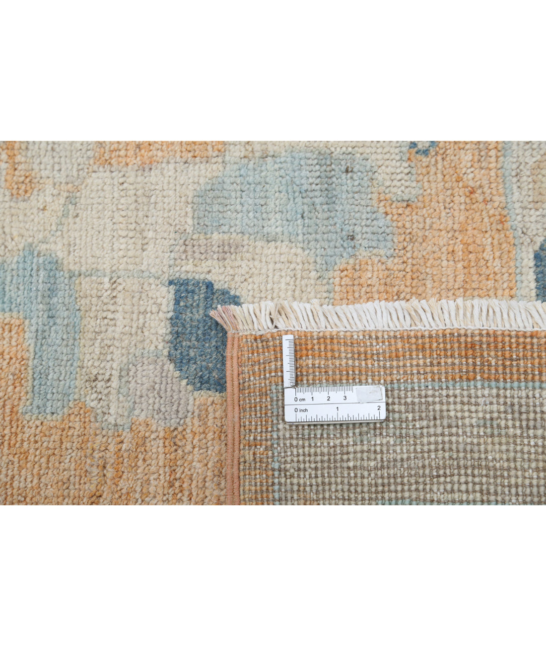 Hand Knotted Oushak Wool Rug - 8'0'' x 9'10''