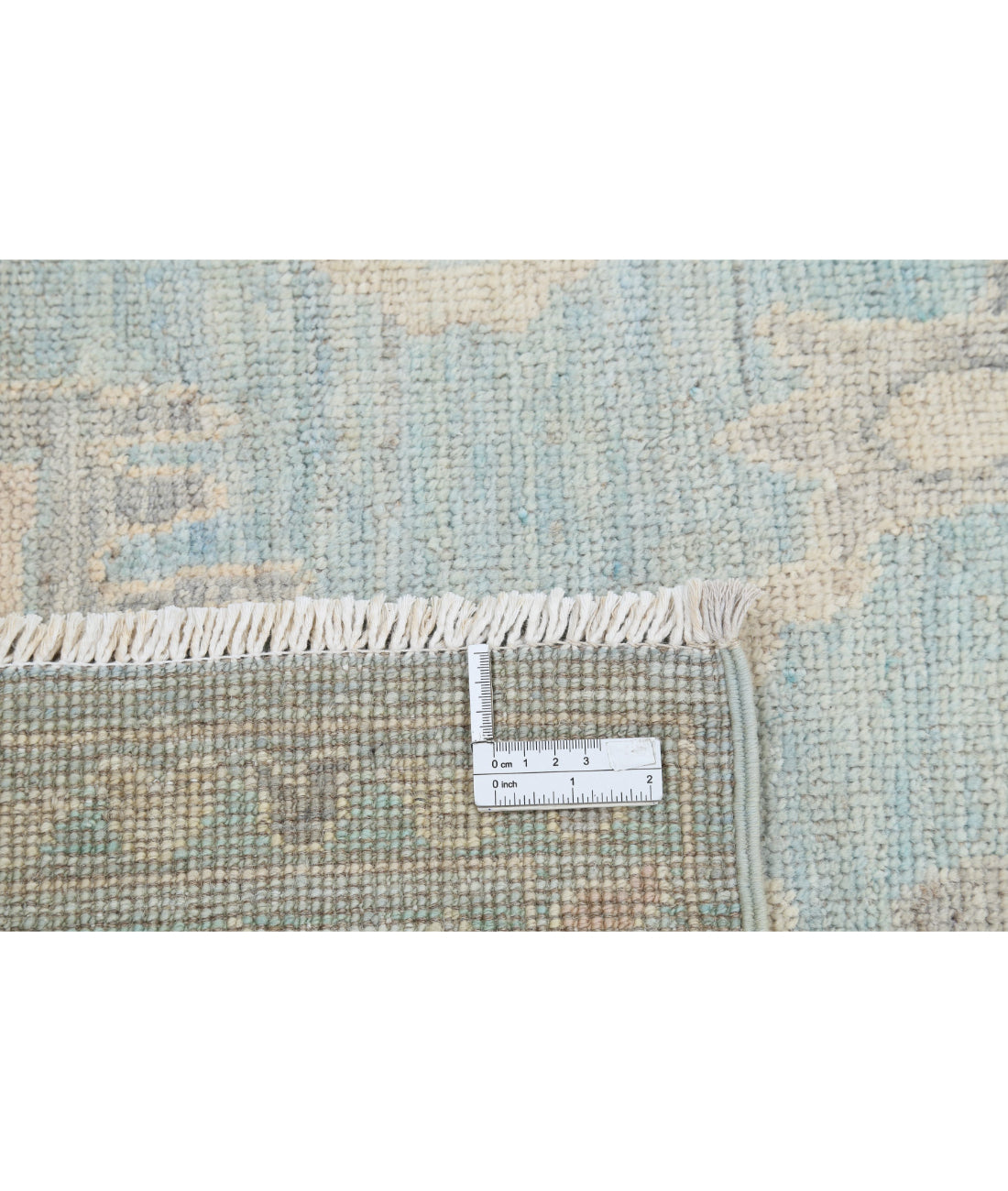 Hand Knotted Oushak Wool Rug - 6'0'' x 8'10''