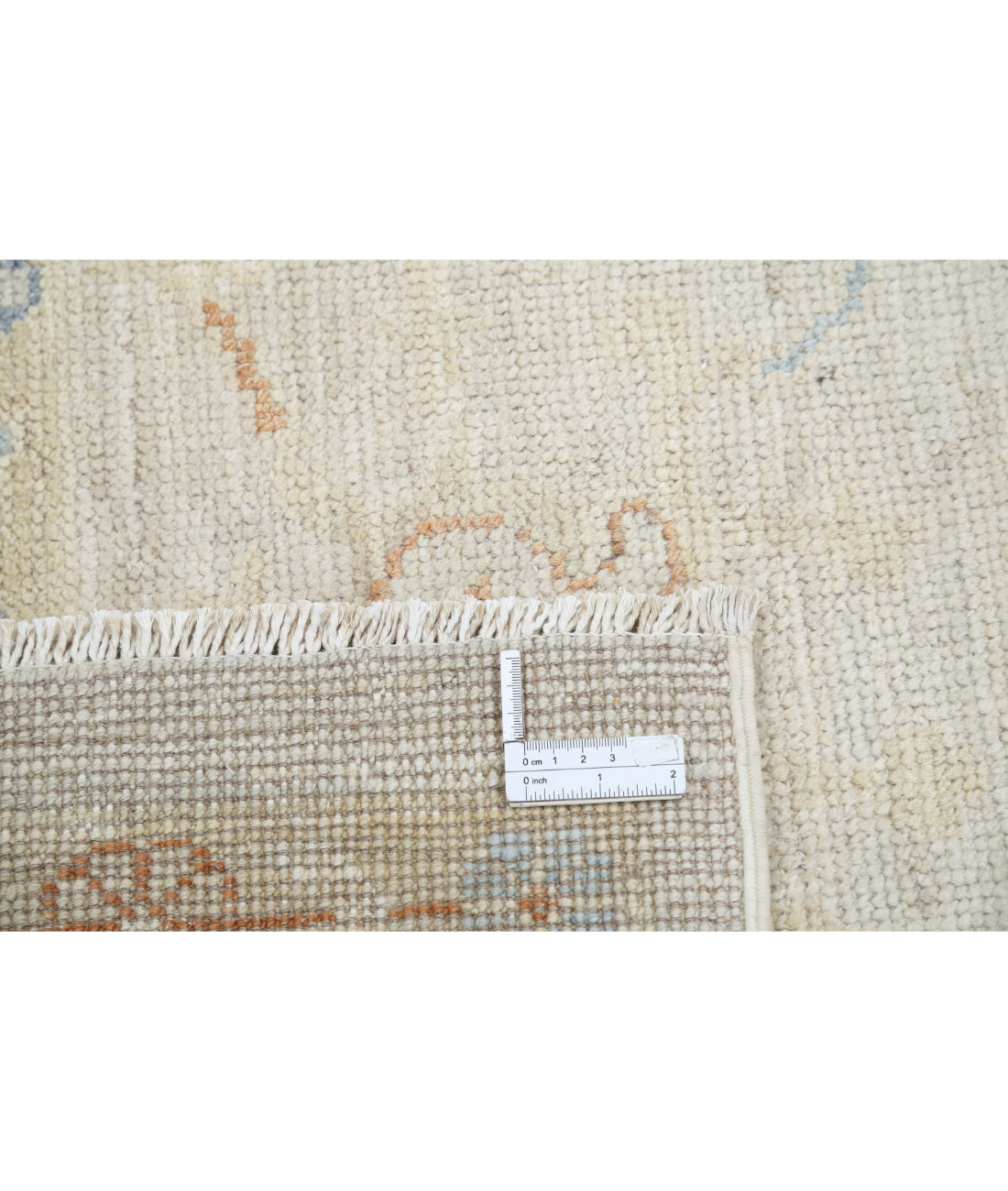 Hand Knotted Oushak Wool Rug - 7'10'' x 10'0''