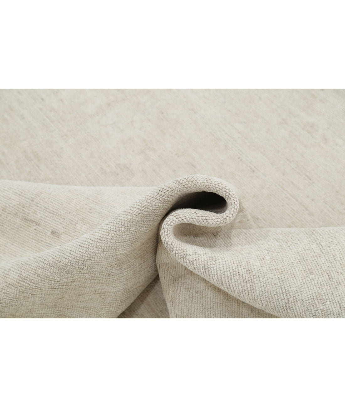 Hand Knotted Oushak Wool Rug - 8'11'' x 11'6'' 8'11'' x 11'6'' (268 X 345) / Ivory / Ivory