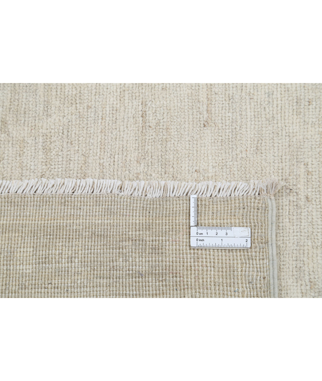 Hand Knotted Oushak Wool Rug - 8'11'' x 11'6'' 8'11'' x 11'6'' (268 X 345) / Ivory / Ivory