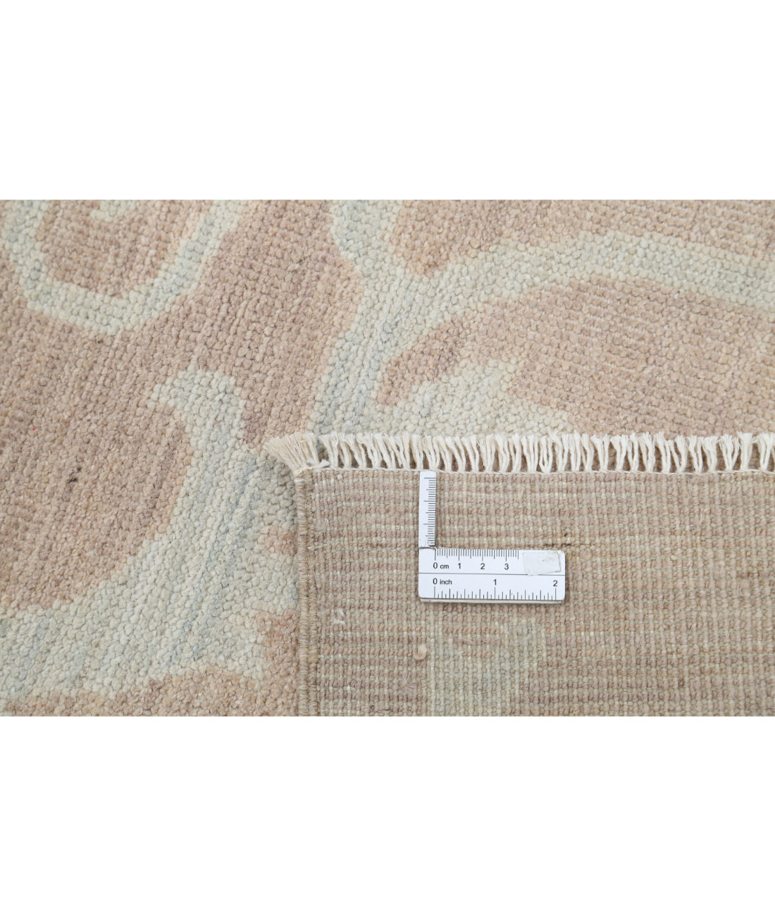 Hand Knotted Oushak Wool Rug - 8'1'' x 9'9''