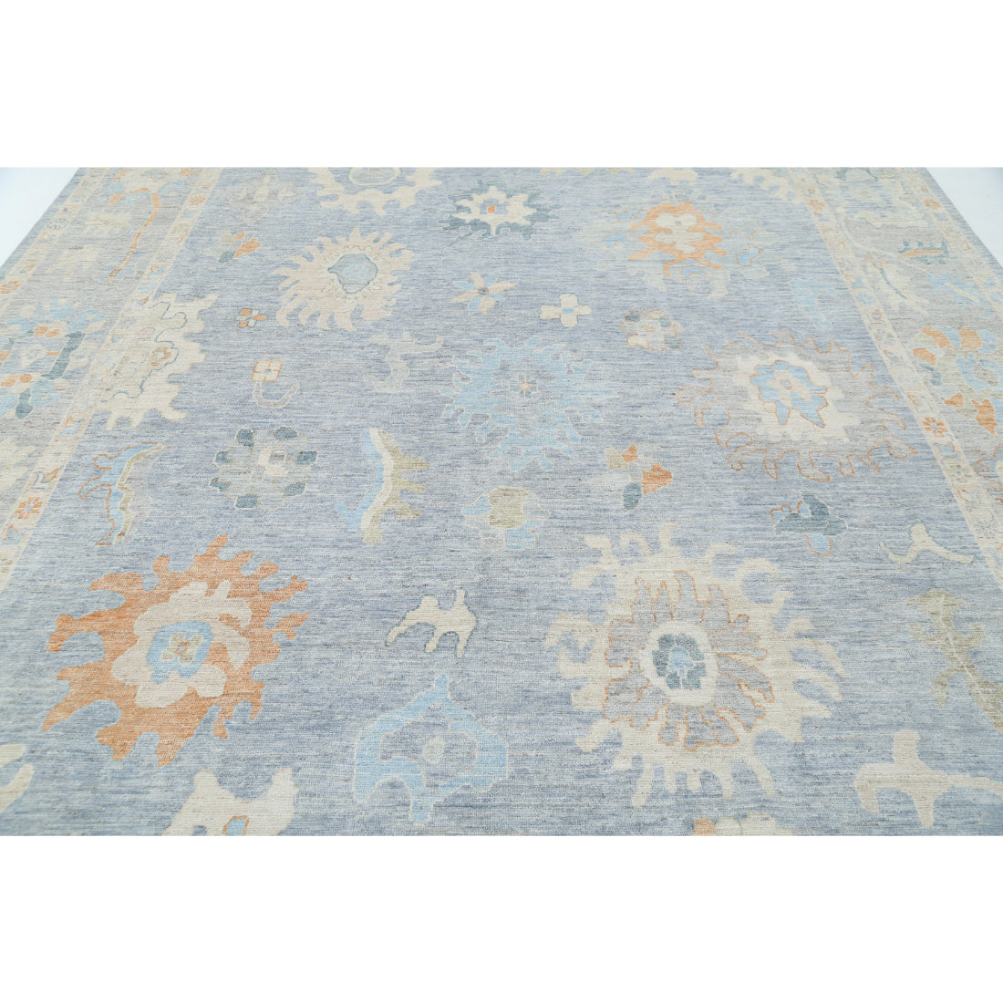 Alfombra de lana Oushak anudada a mano - 10'0'' x 13'11''